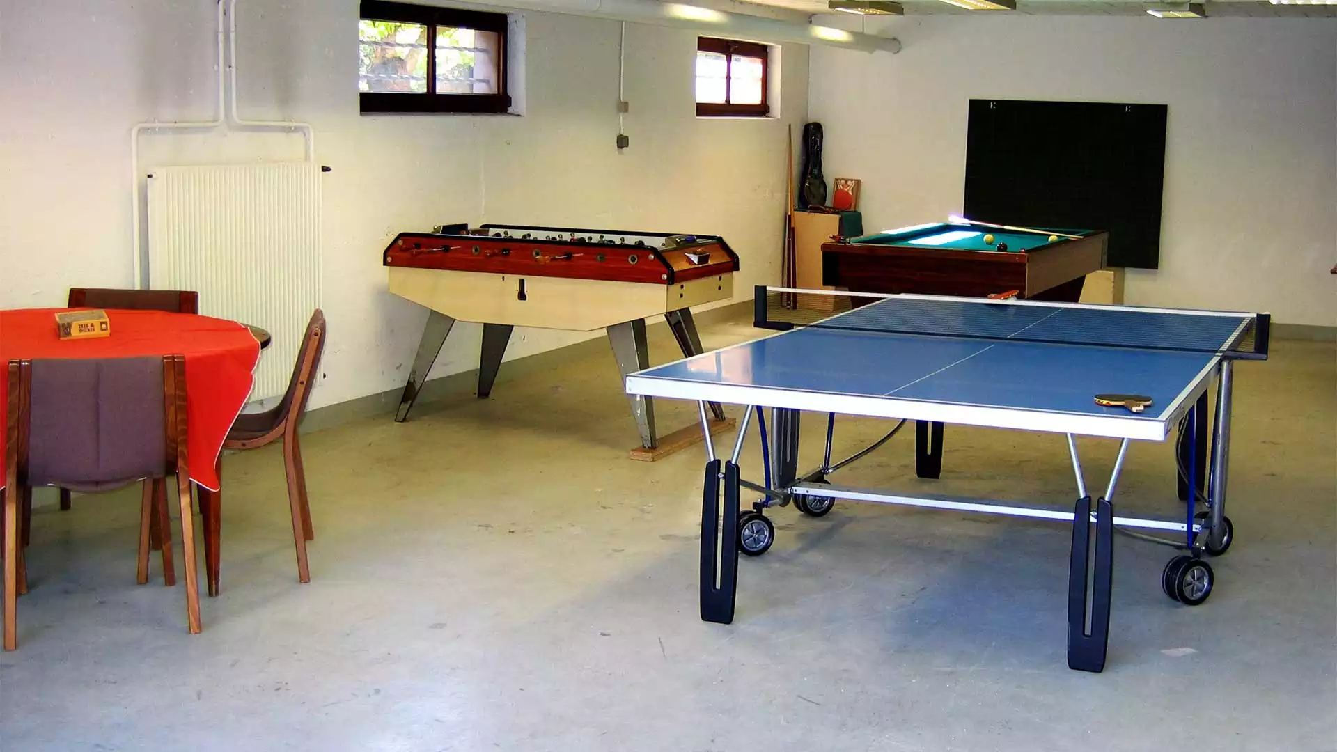 la salle de jeux