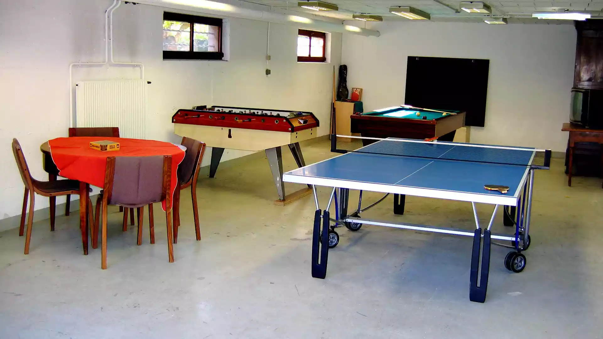 la salle de jeux